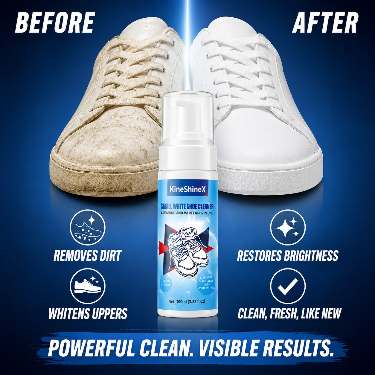 Sneaker Care Accessories - Gihen Schoenreinigingssets Waterloze Schuimschoenreiniger met Schoenborstel